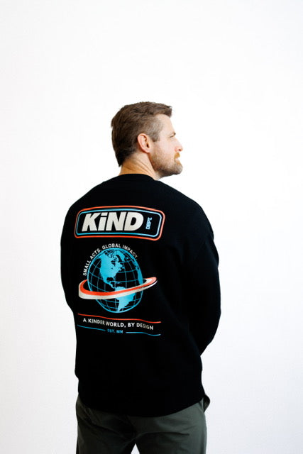 Kind Dept Globe Sweatshirt | Retro Box Logo