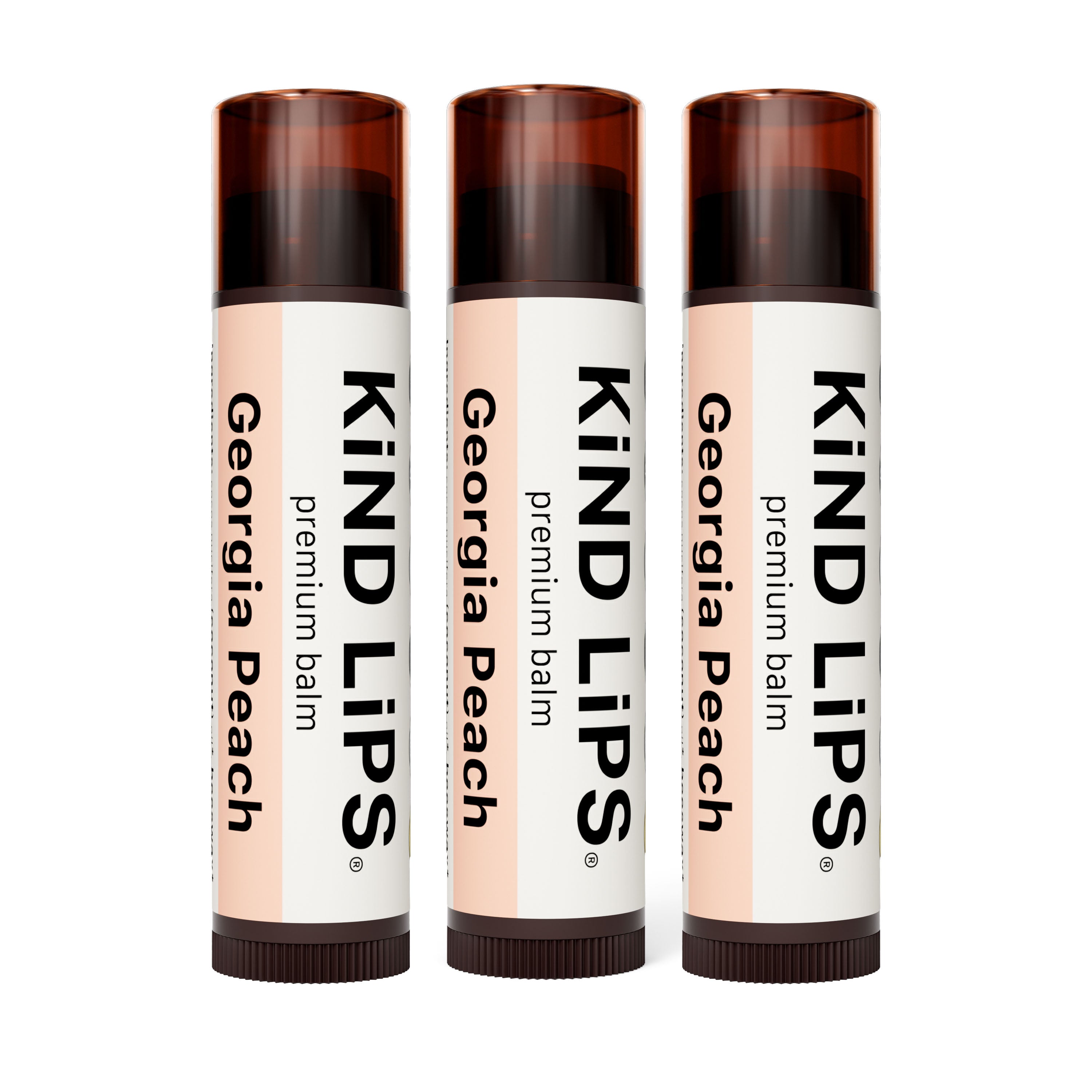Kind Lips Organic Lip Balm Georgia Peach | Petroleum Free | Gluten Free | Made in USA