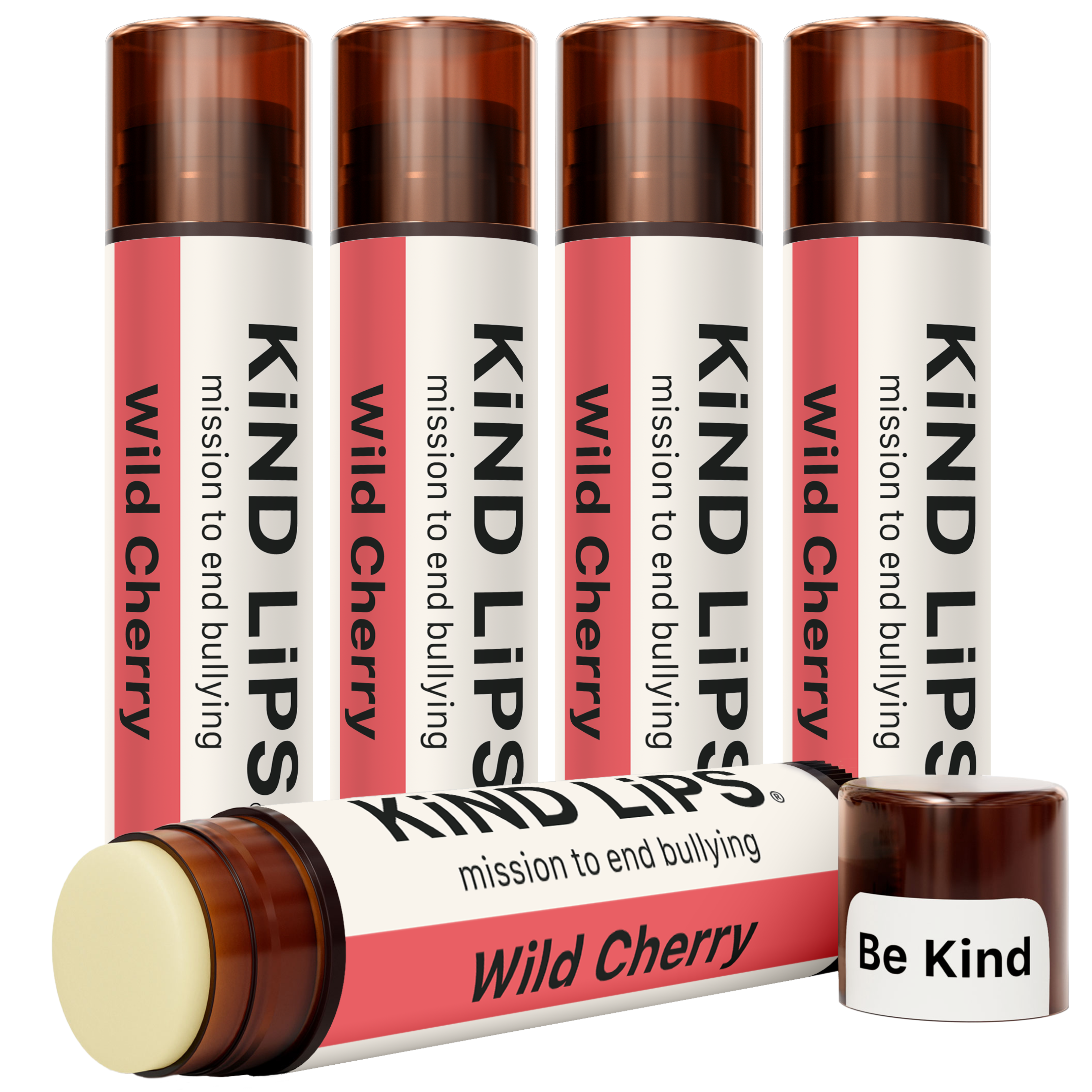 Kind Lips Organic Lip Balm Wild Cherry | Petroleum Free | Gluten Free | Made in USA