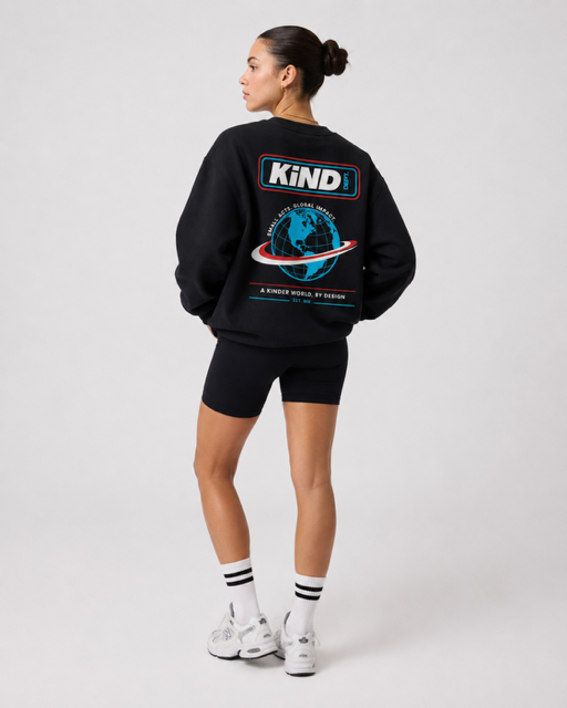 Kind Dept Globe Sweatshirt | Retro Box Logo