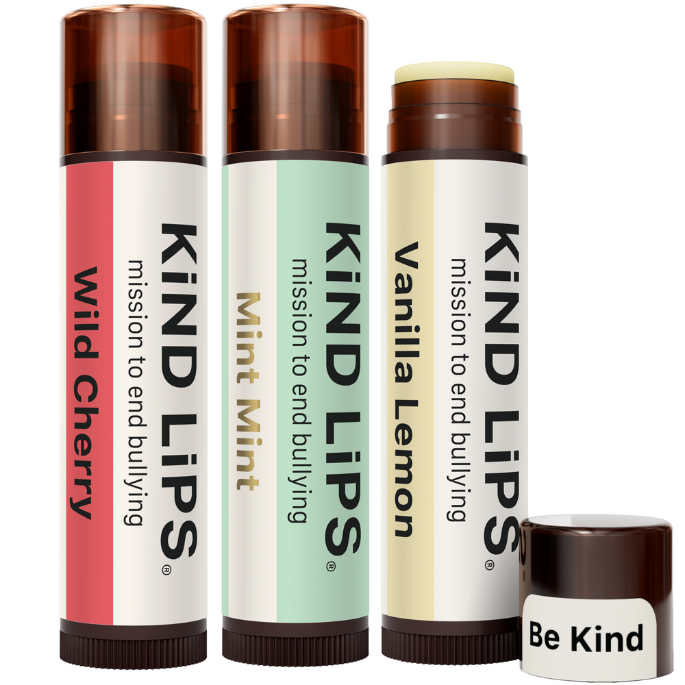Kind Lips organic lip balm variety 3 pack multiple flavors petroleum free made in USA