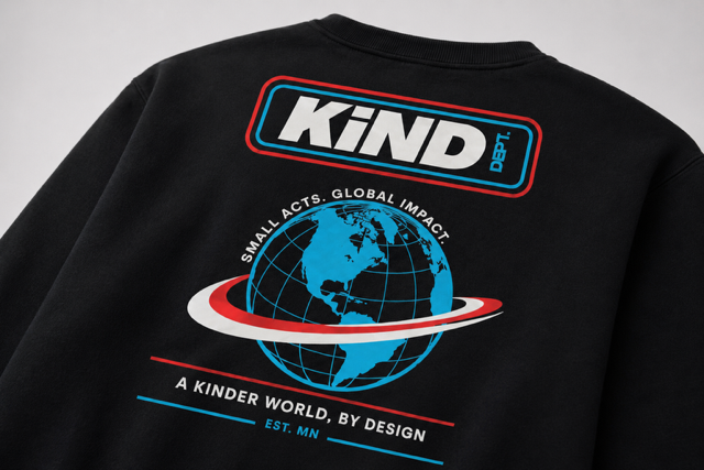 Kind Dept Globe Sweatshirt | Essential Logo
