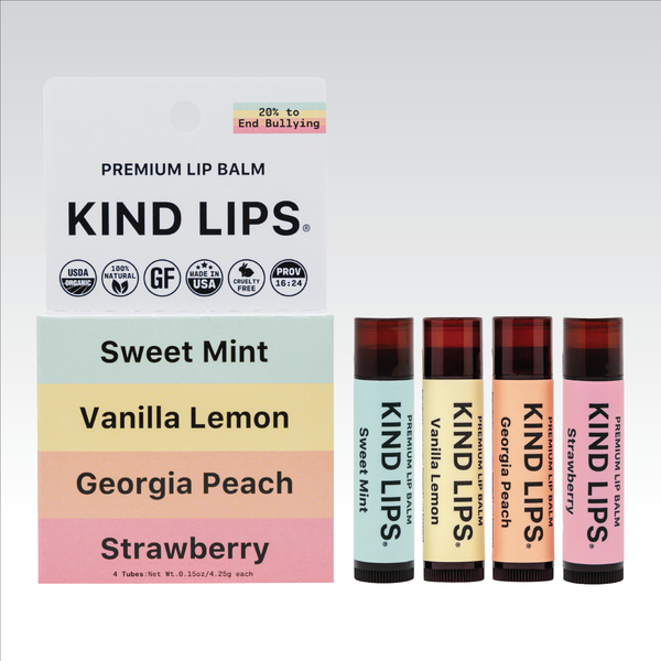 4 Pack Variety Organic Lip Balm – Kind Lips